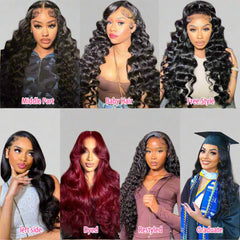 13x6 Body Wave Lace Front Wigs Human Hair – Pre-Plucked HD Transparent Lace, 180% Density Glueless Human Wig with Baby Hair, 26 Inch