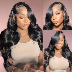 28 Inch Body Wave Lace Front Wig – 13x4 HD Lace, Glueless Pre-Plucked Human Hair Wig, 180% Density with Baby Hair for Women