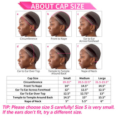 Wig Cap with Grip Band for Lace Front Wigs – Brown Non-Slip Lace Cap for Secure Hold & Comfort, No Glue or Tape Needed (Large)